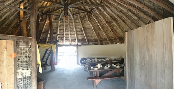 interior of the crannog